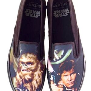 Sperry x Star Wars Black Slip-On Canvas Sneakers NWOT